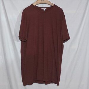 Gustin Made in California USA Heather Crewneck SS Shirt - Dark Red - XXL*